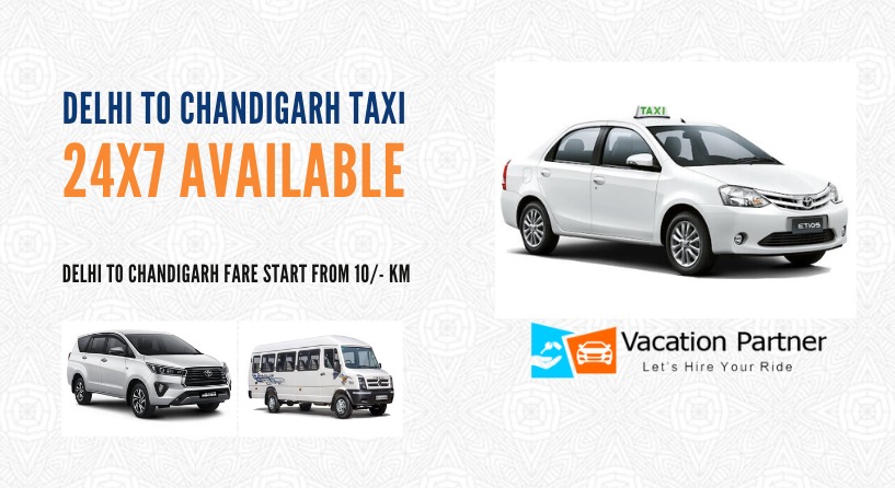Delhi To Chandigarh Taxi Service